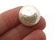 5 19mm Vintage Round White Plastic Pearl Shank Buttons